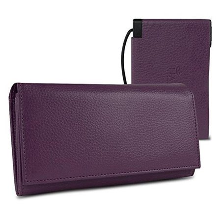 COOLCOLLECTIBLES Womens Hack-Proof Power Wallet 3000 with RFID Protection; Purple CO603000